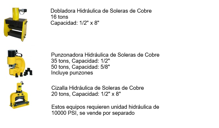 BB SYS - PUNZONADORA DOBLADORA Y CIZALLA DE SOLERA