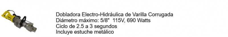DOBLADORA DE VARILLA REFORZADA