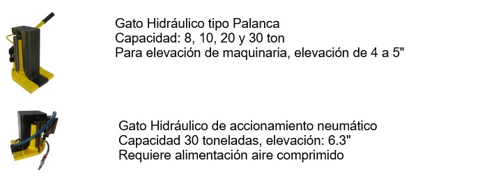 GATO HIDRAULICO Y NEUMATICO