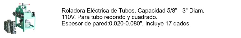 ROLADORA DE TUBO ELECTRICA