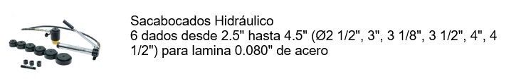 SACABOCADO HIDRAULICO
