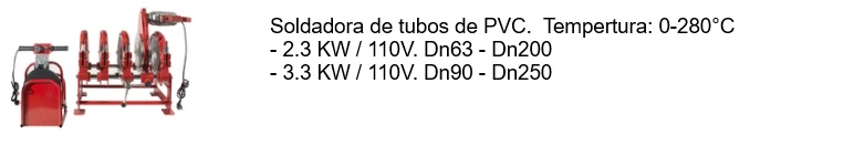 SOLDADORA TUBOS DE VC